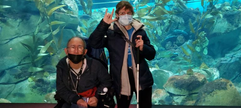 Jeff & Leanne at Ripley's Aquarium in downtown Toronto.